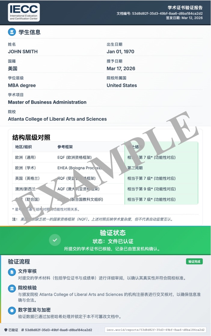 IECC Report Example(CN)