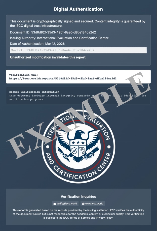 IECC Report Example(US)