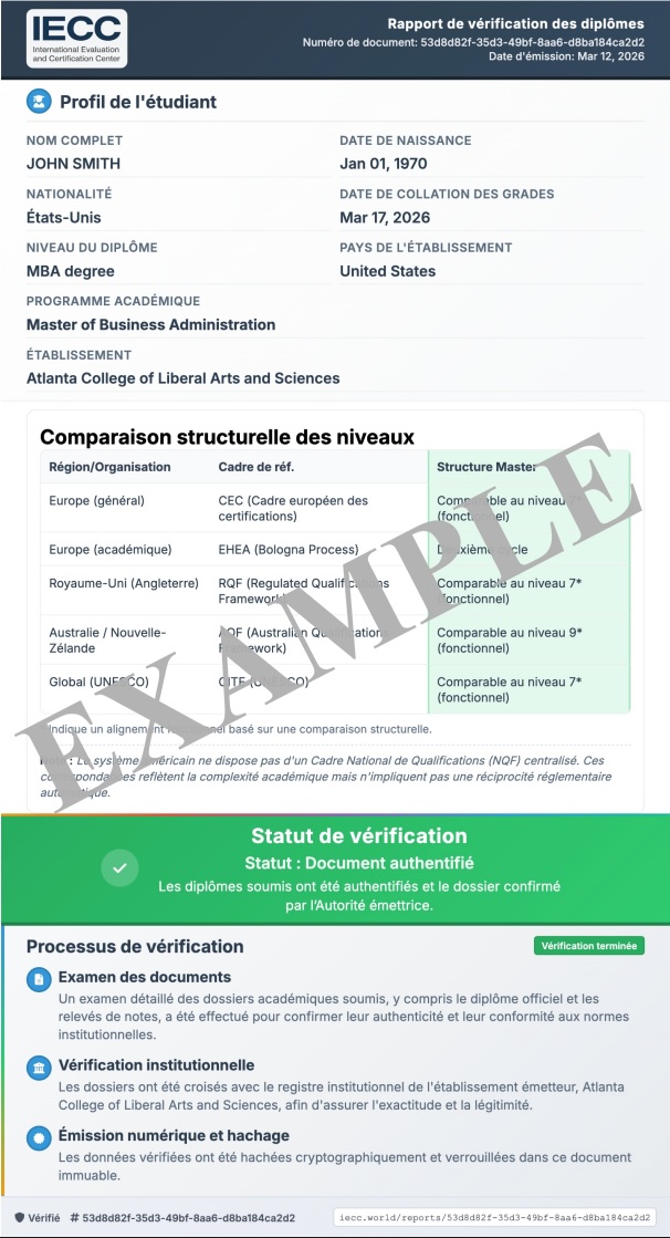 IECC Report Example(FR)